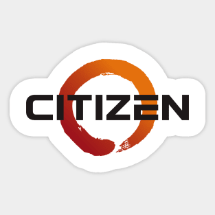 Citizen Black Sticker